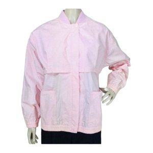 Vintage 80's Nordstrom Sports Women's Pink Vented Windbreaker Jacket Siz…